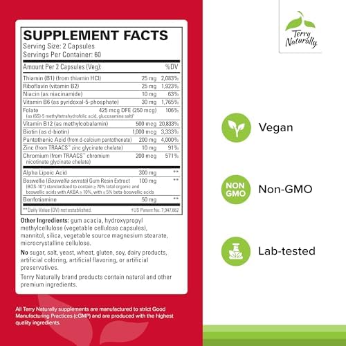 Terry Naturally Healthy Feet & Nerves - 120 Capsules | Nerve Support