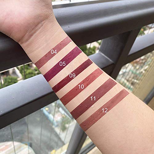 6 PCS Lip Liner & Lipstick Set - 24-Hour Long-Lasting Matte Lip Kit for Women
