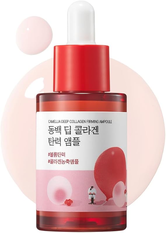ROUND LAB Camellia Deep Collagen Firming Ampoule - 30ml (Anti-Aging Serum)