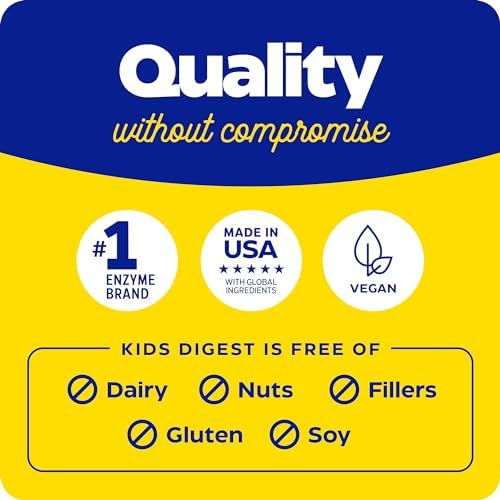 Enzymedica Kids Digest: Delicious Digestive Support for Children (90 Chewable Tablets)
