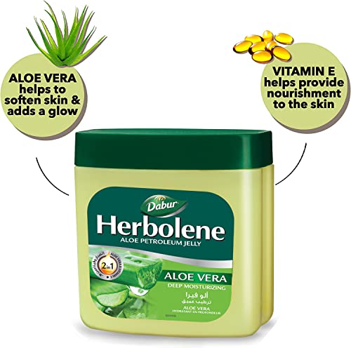 Dabur Herbolene Petroleum Jelly with Herbs - 115ml (Pack of 3)