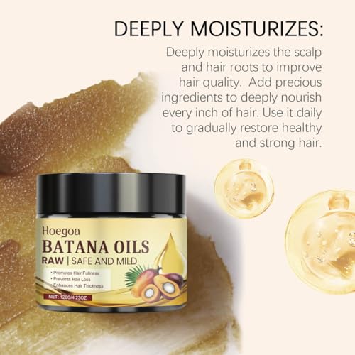 Organic Batana Oil Hair Growth Cream - 120g for Nourishment & Heat Protection