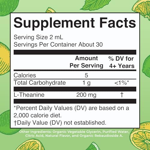 MaryRuth Organics L-Theanine Drops - Lemon Lime Flavor