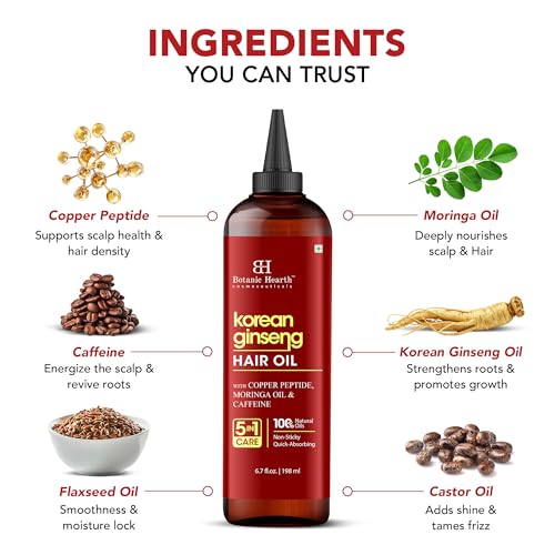 Botanic Hearth Korean Ginseng Hair Oil 6.7 fl oz