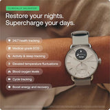WITHINGS ScanWatch 2 Hybrid Smart Watch - Heart Rate, Sleep & Fitness Tracking with 30-Day Battery
