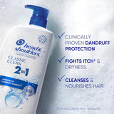 Head & Shoulders 2-in-1 Classic Clean Anti-Dandruff Shampoo & Conditioner - Twin Pack, 32.1 Fl Oz