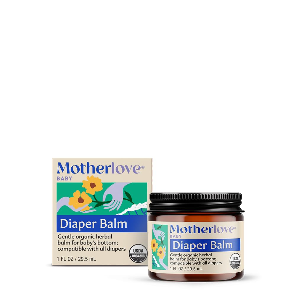Motherlove Organic Diaper Balm with Antifungal & Antibacterial Herbs (1 oz)