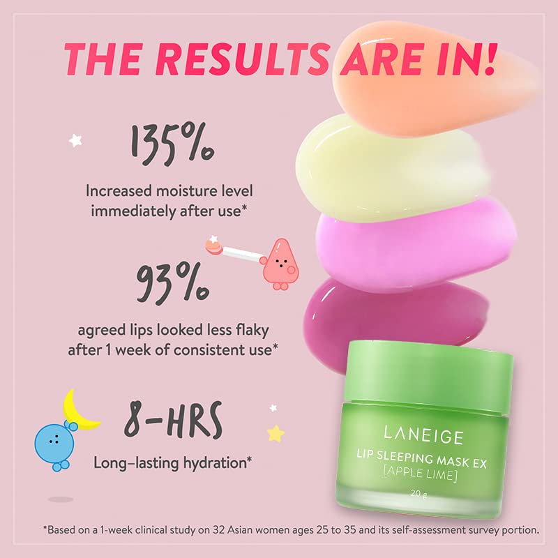 LANEIGE Lip Sleeping Mask - Apple Lime: Refreshing Lip Treatment