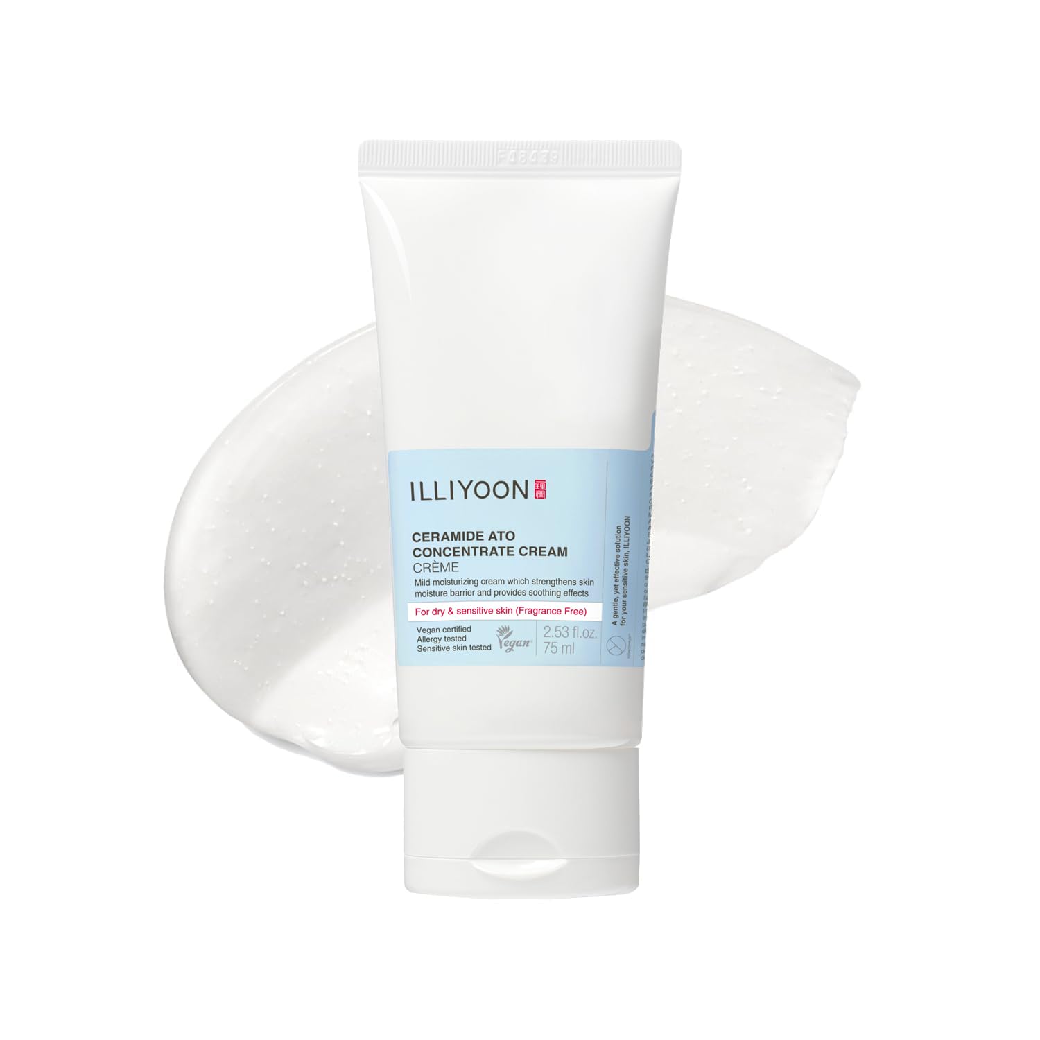 Moisturizing Ceramide Cream for Dry Skin, Vegan, Fragrance Free, Gentle for Babies and Adults
