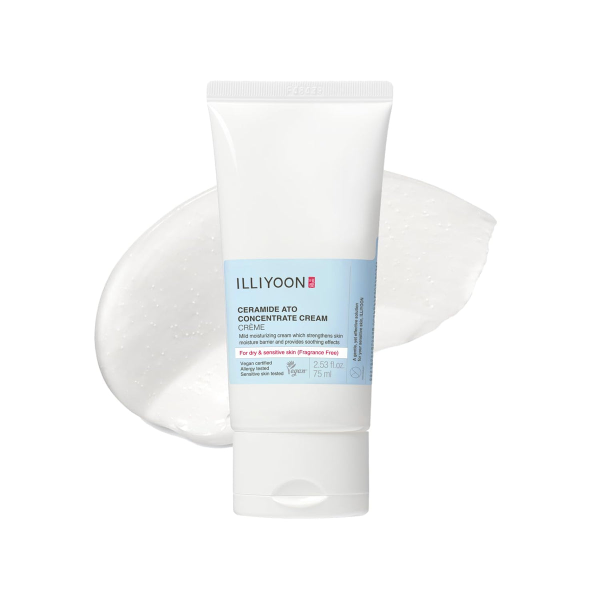 Moisturizing Ceramide Cream for Dry Skin, Vegan, Fragrance Free, Gentle for Babies and Adults