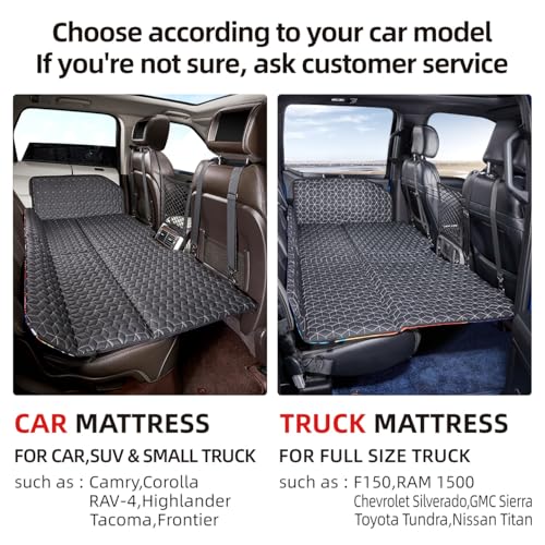 ABE Non-Inflatable Car Bed Mattress for SUV - Portable Folding Travel Mattress with Dinosaur Design