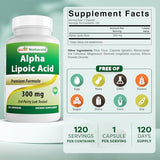 Best Naturals Alpha Lipoic Acid 300mg - 120 Capsules
