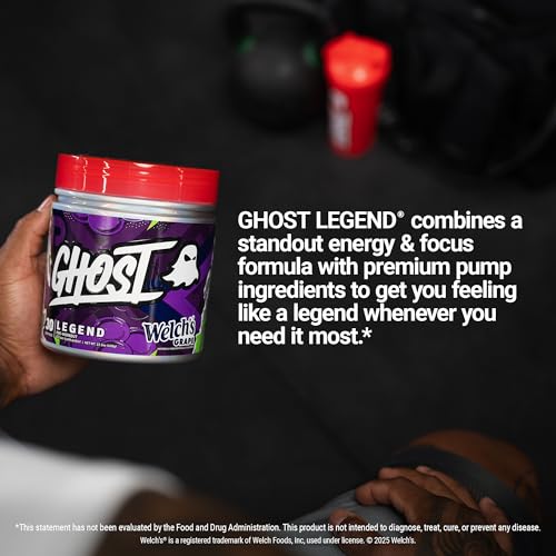 GHOST Legend Pre-Workout Powder - Welch's Grape (Energy & Focus)