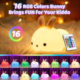 One Fire Cute Silicone Rechargeable LED Night Light for Kids