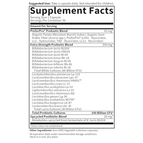 Garden of Life Dr Formulated Once Daily 3-in-1 Probiotics, Prebiotics & Postbiotics | Complete Digestive & Immune Health