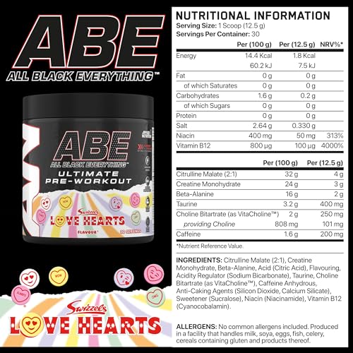 Applied Nutrition ABE Pre-Workout 30 Servings - Lovehearts Flavor