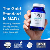TRU NIAGEN Nicotinamide Riboside NAD+ Supplement - 300mg NR Capsules (2 Month Supply, 2 Bottles)