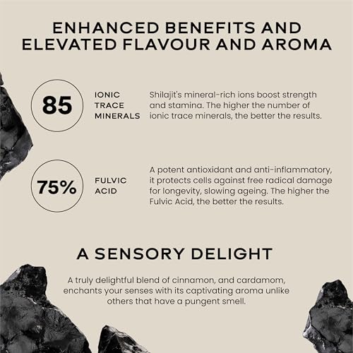 Pure Himalayan Shilajit Gold Resin with Ashwagandha - Strength & Vitality 20g