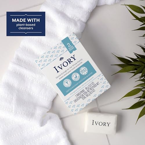 Ivory Gentle Bath Bar Soap - Original Scent (2 Count)