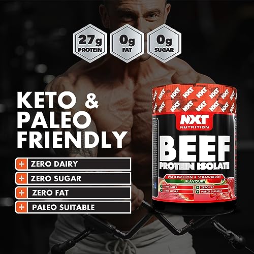 NXT Nutrition Beef Protein Isolate 540g Strawberry & Watermelon - High Protein Dairy-Free