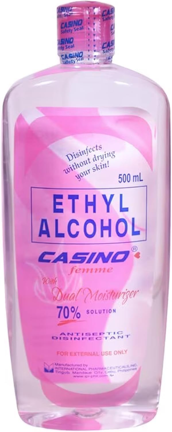 Casino Femme 70% Alcohol Disinfectant Hand Sanitizer Solution with Dual Moisturizer (500ml)