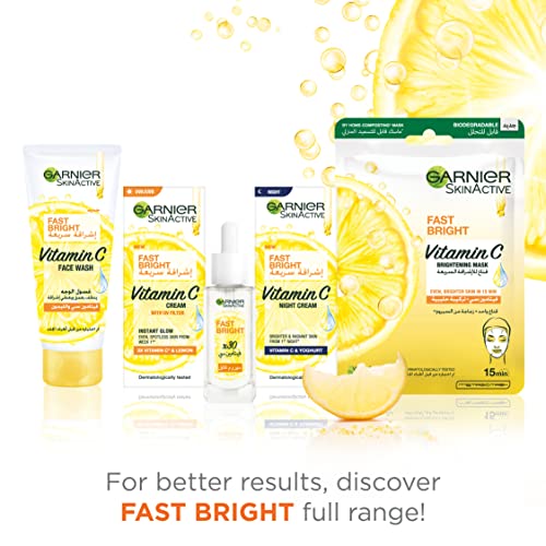 Garnier Fast Bright Lemon Face Wash - 100ml