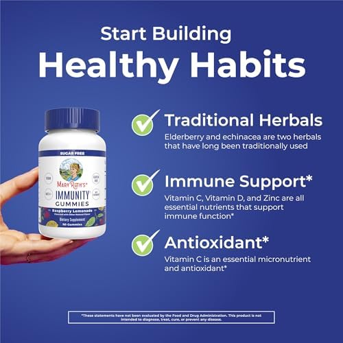 MaryRuth Organics Immunity Gummies (Sugar-Free, 90ct) - Raspberry Lemonade