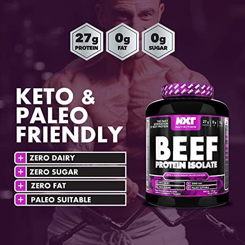 NXT Nutrition Beef Protein Isolate: Paleo & Keto Friendly Muscle Recovery Powder (1.8kg)