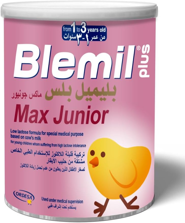Blemil Plus Max Junior حليب تركيبة قليل اللاكتوز ٤٠٠ جم - تغذية لطيفة للأطفال الحساسين