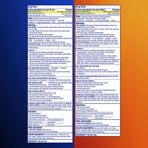 Vicks DayQuil & NyQuil HBP Cold & Flu Relief Liquid Combo Pack (2 x 8 FL OZ)