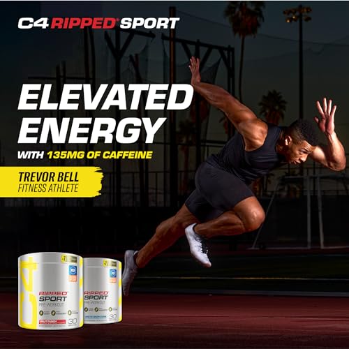 Cellucor C4 Ripped Sport Pre-Workout Powder – Fat Burning Formula for Energy & Focus, 30 Servings