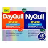 Vicks DayQuil & NyQuil SEVERE Combo - Max Strength Cold & Flu Relief (48ct)