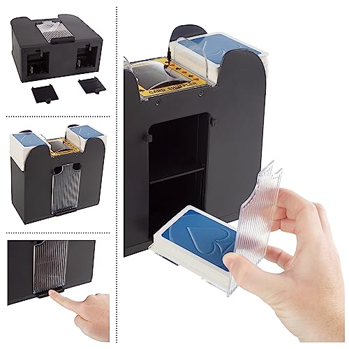 Trademark Poker Manual 2-Deck Card Shuffler