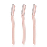 3 Pack Eyebrow Razors - Stainless Steel Facial Hair Remover for Women & Men