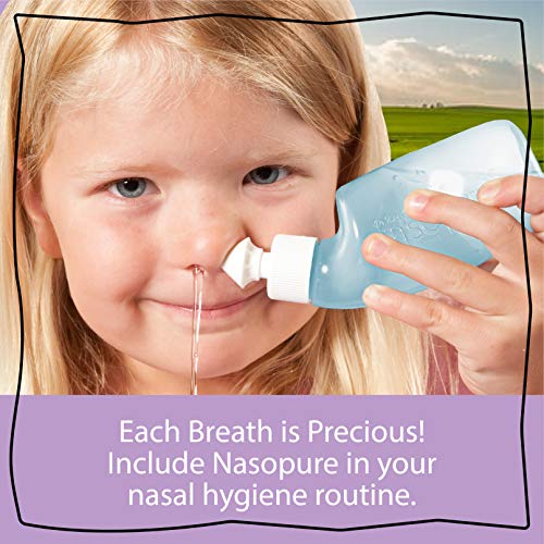 Nasopure Little Sampler Nasal Wash Kit - 4oz Bottle & 4 Saline Packets