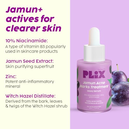 PLIX Jamun Acne Marks Serum & Face Wash Combo | Oil & Breakout Control