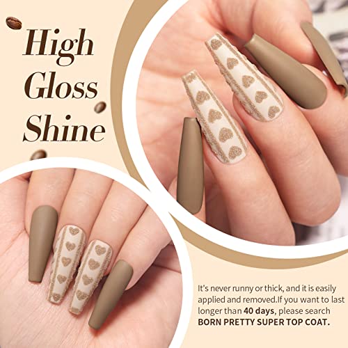 Born Pretty Gel Nail Polish Kit - Nude Brown & Chocolate Collection (6 Colors)