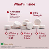 Jarrow Formulas Methyl Folate Lozenges - 800 mcg, Cherry Flavor, 60 Count -  Folate Support