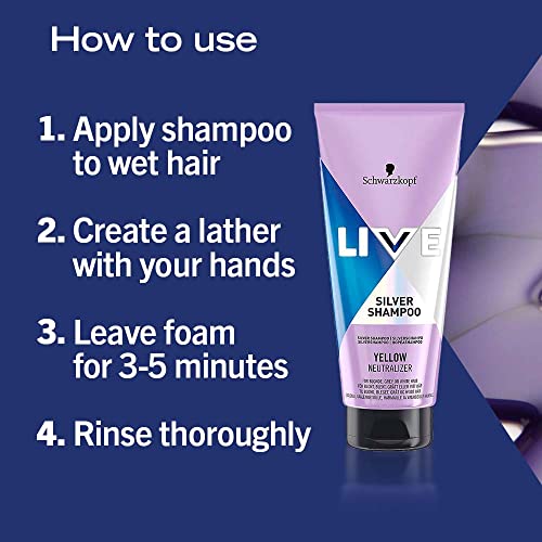 LIVE Schwarzkopf Silver Shampoo for Icy Blondes 200ml