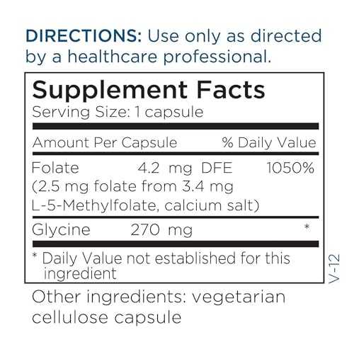 Metabolic Maintenance 5-MTHF 2.5 mg 90 Capsules - Methyl Folate Support