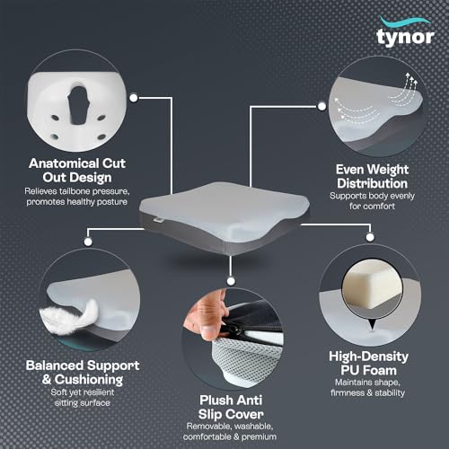 Tynor H-13 Coccyx Cushion Seat for Tailbone Pain Relief