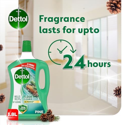 Dettol Power Floor Cleaner (Pine) - 2 x 1.8L Bottles