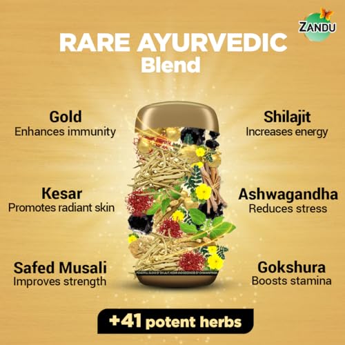 Zandu Shilajitprash, Ayurvedic Herbal Strength & Immunity Paste, 900 Gm Jar