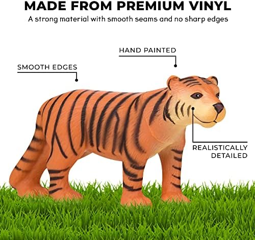 8 Jumbo Jungle Animal Figures - Educational Toys for Toddlers