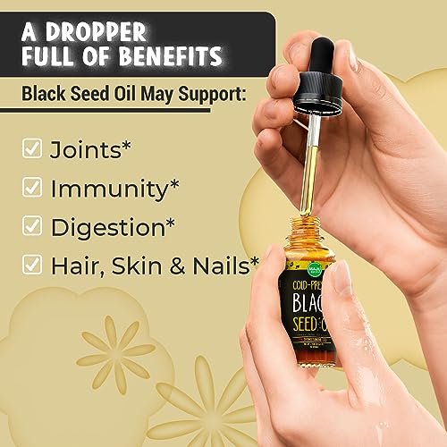 Maju Superfoods Black Seed Oil - 3x Thymoquinone Cold-Pressed Turkish Nigella Sativa Oil Travel Size 2 oz