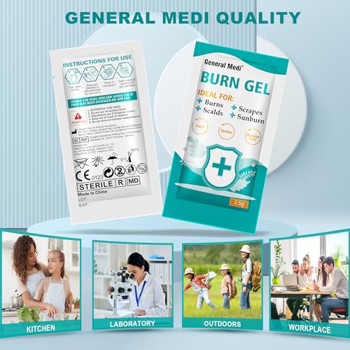 General Medi Cooling Burn Gel Packets - 25 Count First Aid Care