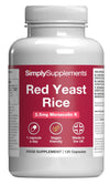 Red Yeast Rice 120 Capsules | Fermented Extract for Natural Cholesterol Support
