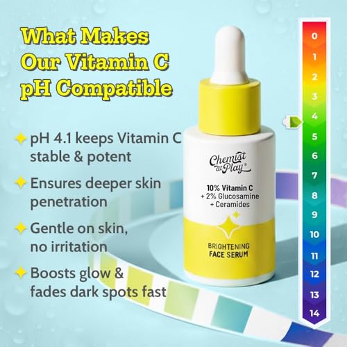 Chemist At Play 10% Vitamin C Face Serum - Brightening & Glow Boosting Serum