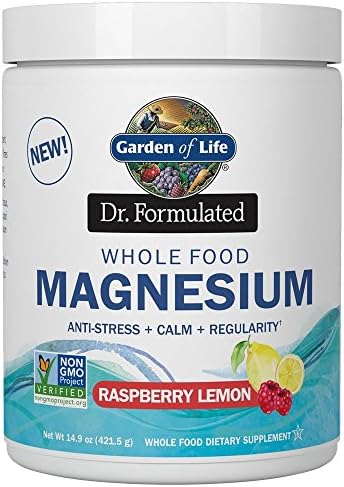 Garden of Life Magnesium Powder: Raspberry Lemon - Boost Energy & Relax Naturally