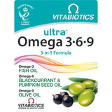 Vitabiotics Ultra Omega 3.6.9 3-in-1 Essential Fatty Acid & Vitamin E Supplement – 60 Capsules